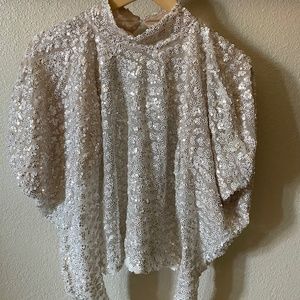 Sequined dress top